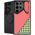 Coral Diagonal Split Galaxy S25 Ultra Kickstand Case